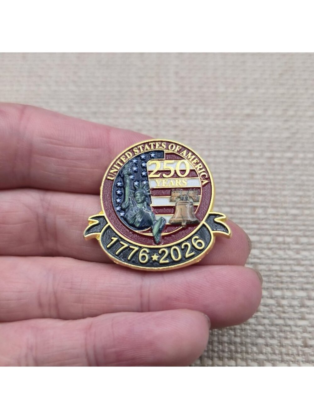 US Semiquincentennial United States of America 250 Years 1776-2026 Pin A8919
